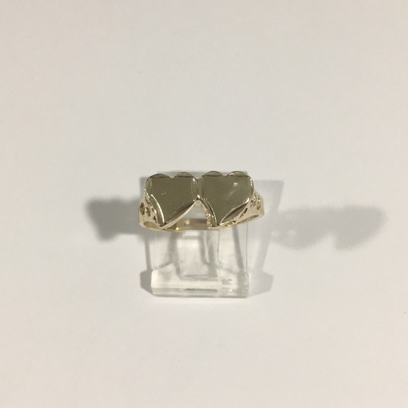 Jewelry - 14k Yellow Gold Double Heart ❤️ Ring